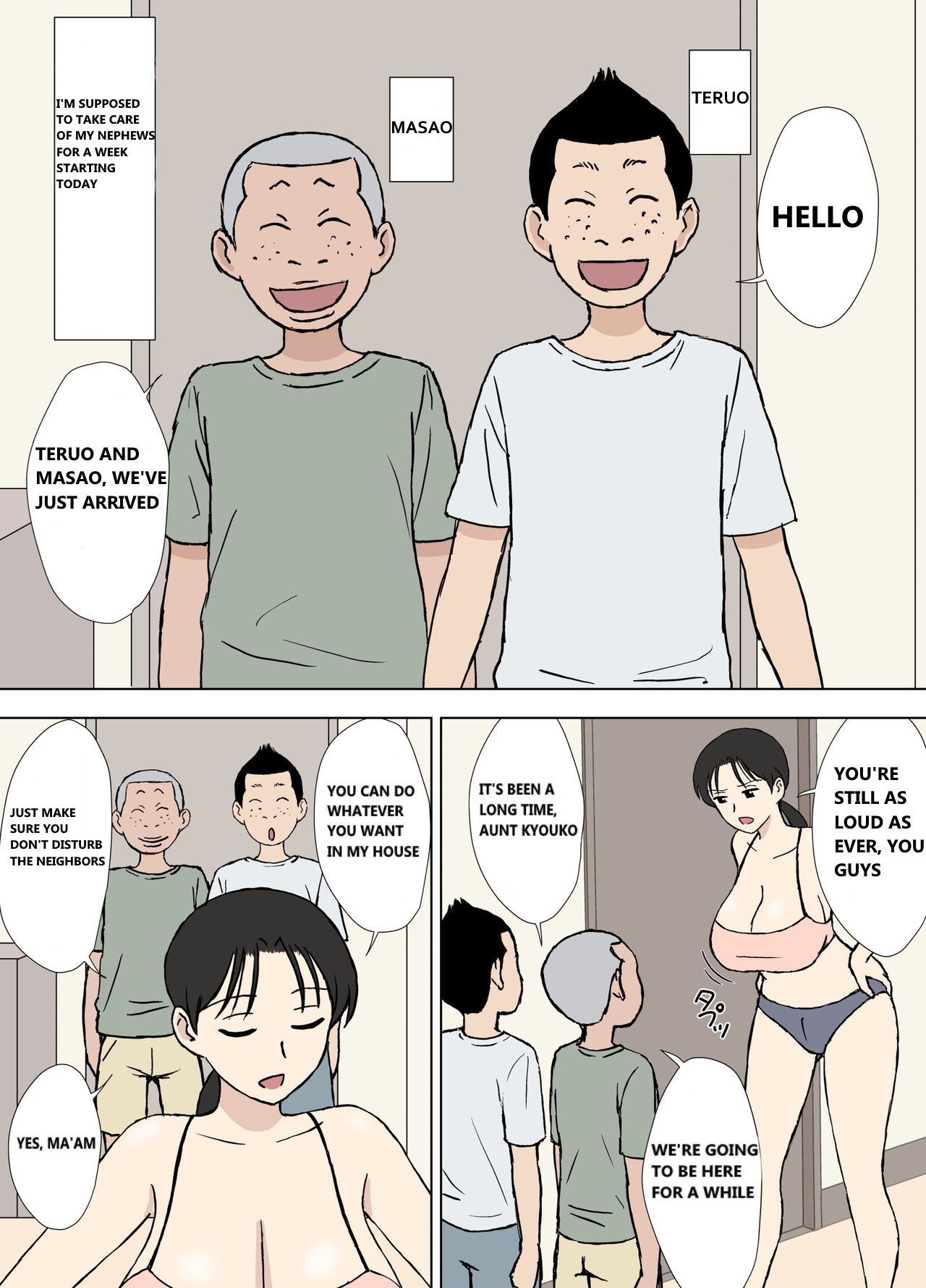 Hentai Manga Comic-Entwined Wife Kyouko-san And Her Perverted Nephews-Read-3